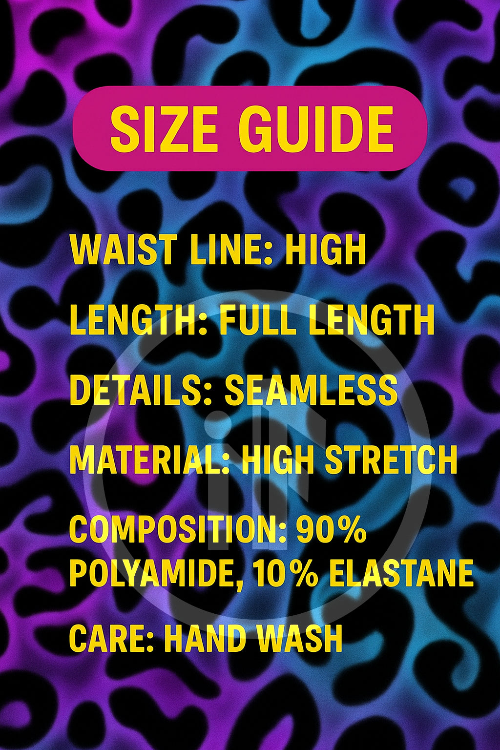 Midnight Sapphire (Breathable Holes) Full-Length Tight