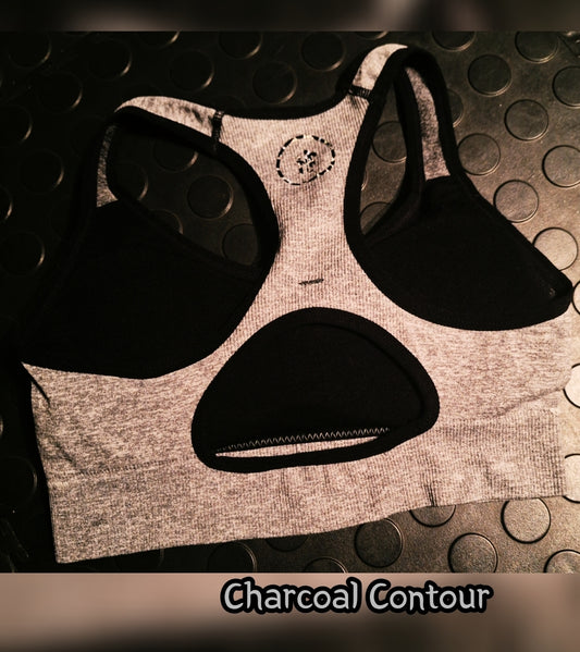 Charcoal Contour Sports Bra