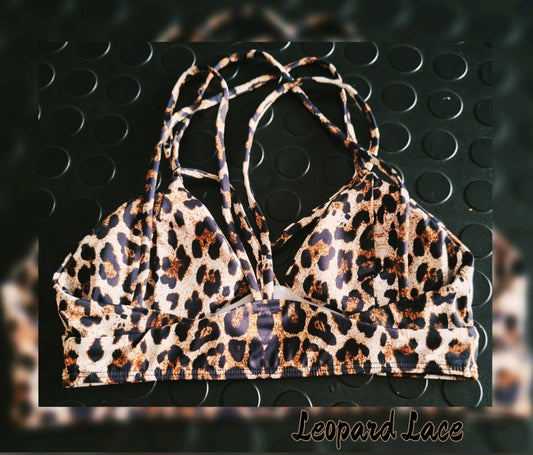 Leopard Lace Sports Bra