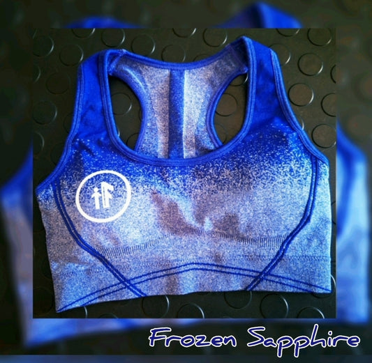 Frozen Sapphire Sports Bra