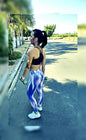 Periwinkle Soufflé Full Length Tight