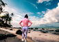 Periwinkle Soufflé Full Length Tight