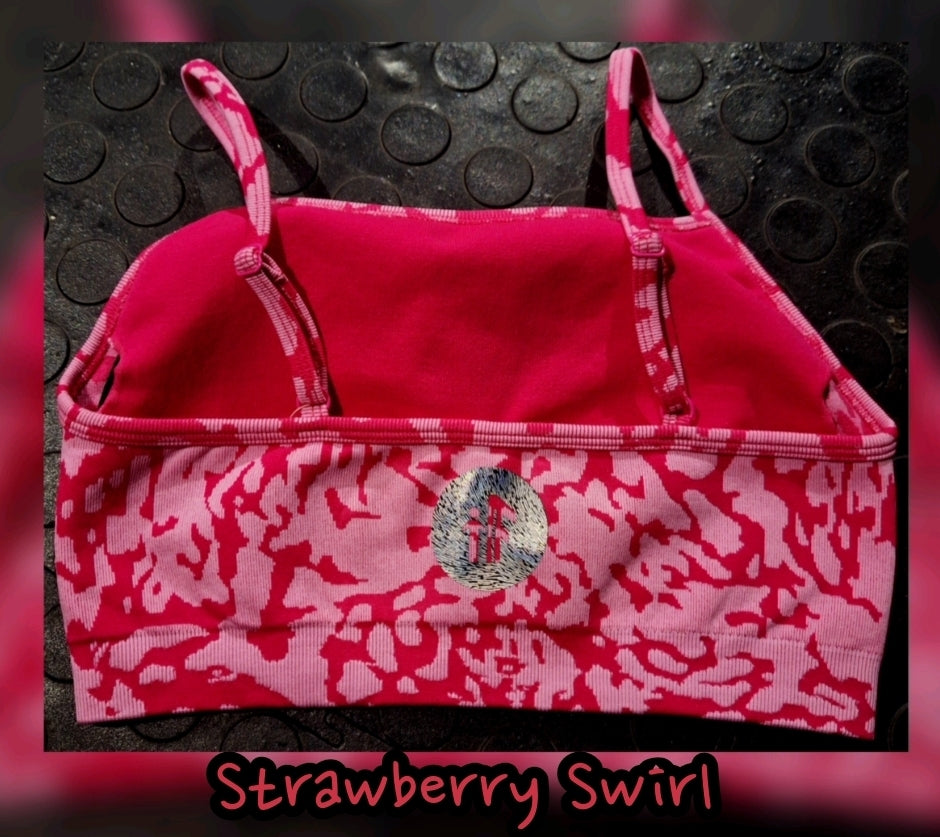 Strawberry Swirl Sports Bra