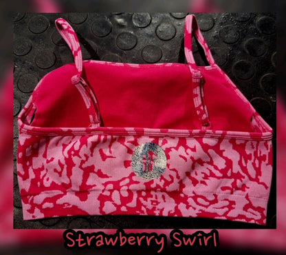 Strawberry Swirl Sports Bra