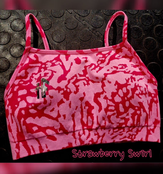 Strawberry Swirl Sports Bra