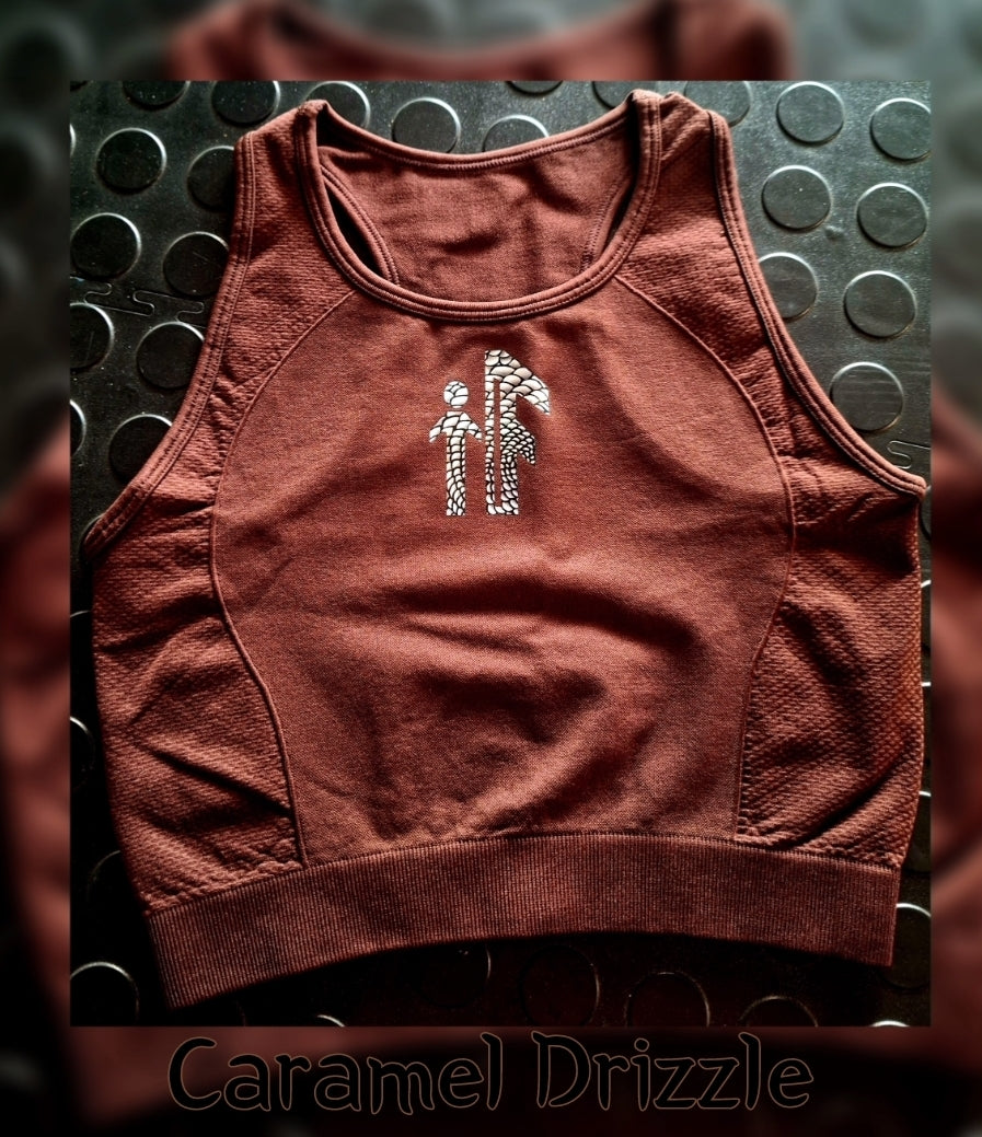 Caramel Drizzle Cropped Tank