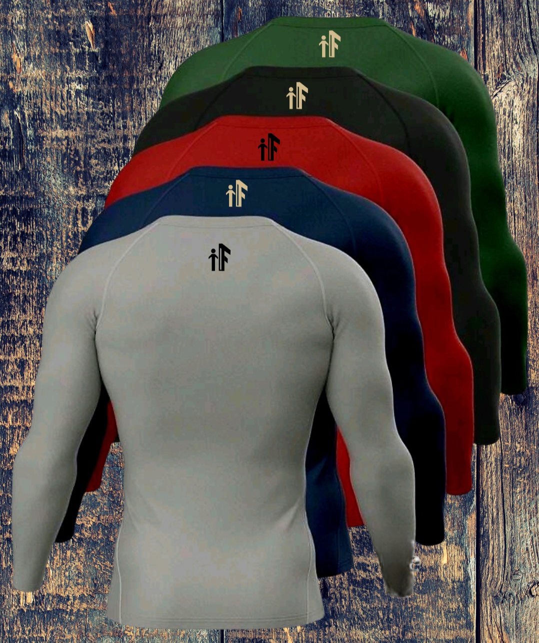 Gunmetal Shield Men's Long Sleeve