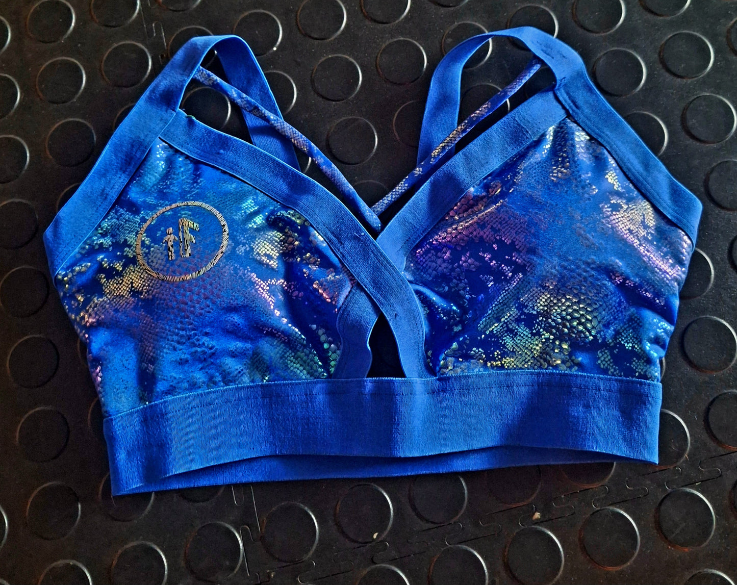 Shimmering Sapphire Sports Bra
