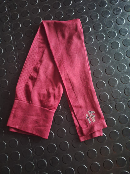 Burgundy Bloom Full Length Tight