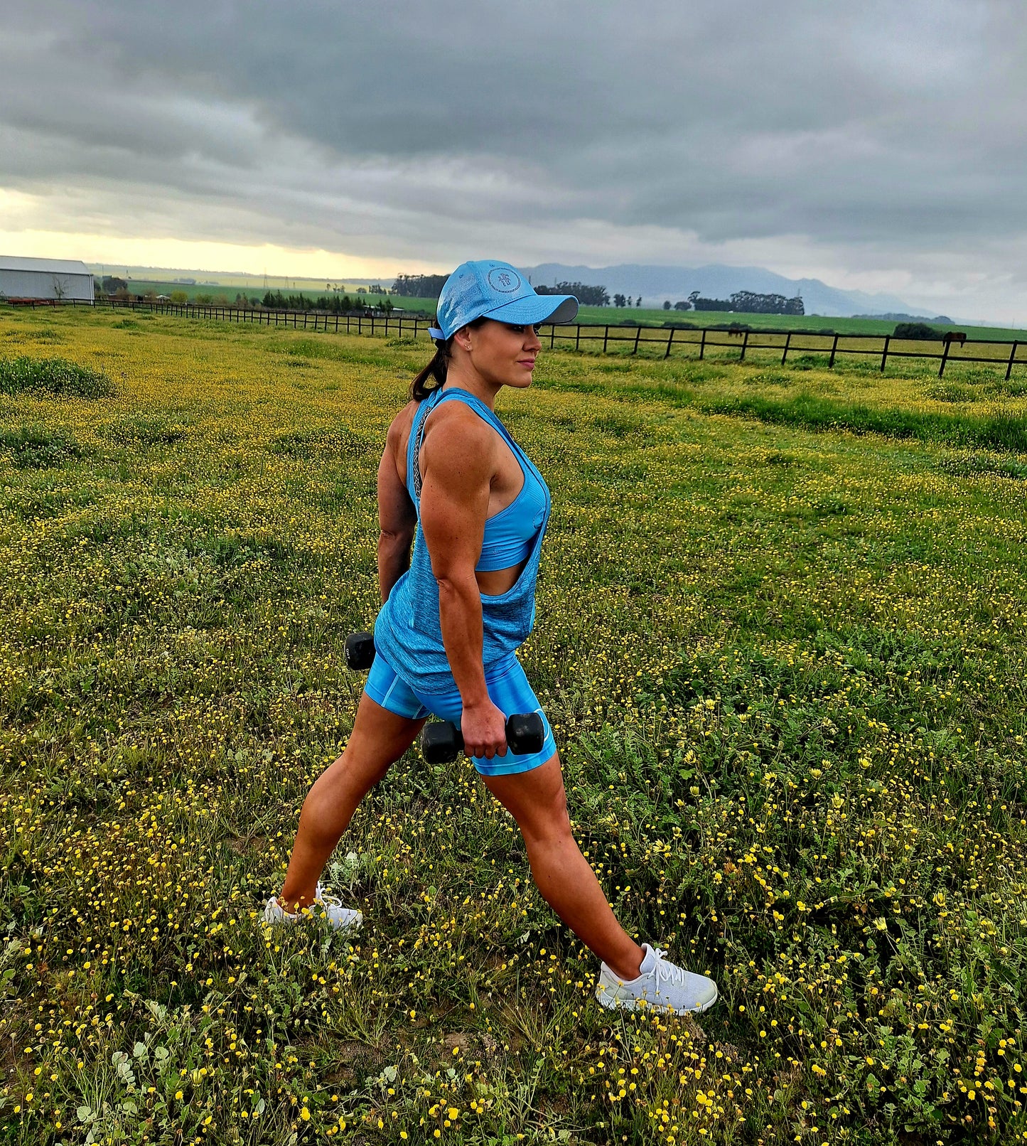 Frosty Blue Backless Tank