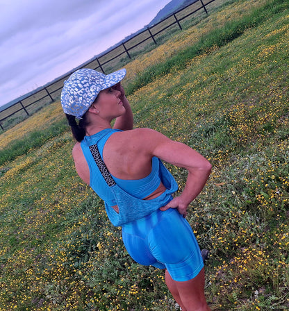Frosty Blue Backless Tank