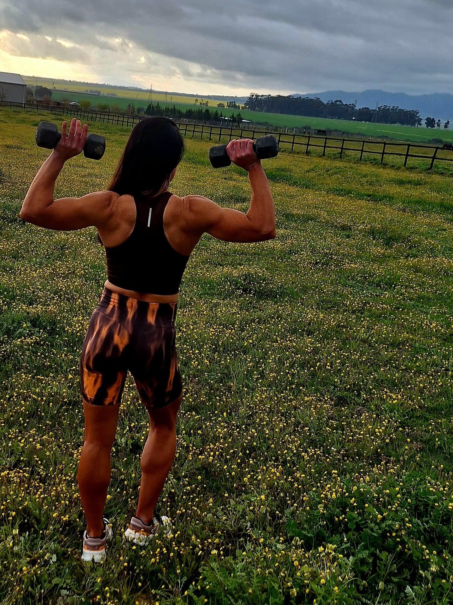 Caramel Drizzle Cropped Tank