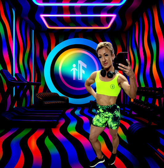 Neon Wildfire Sports Bra