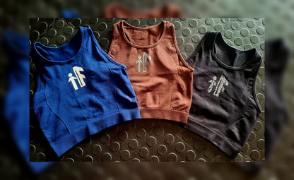 Caramel Drizzle Cropped Tank