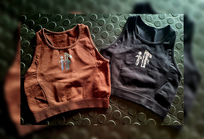 Caramel Drizzle Cropped Tank