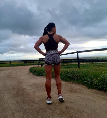 Mocha Spots Short Tight