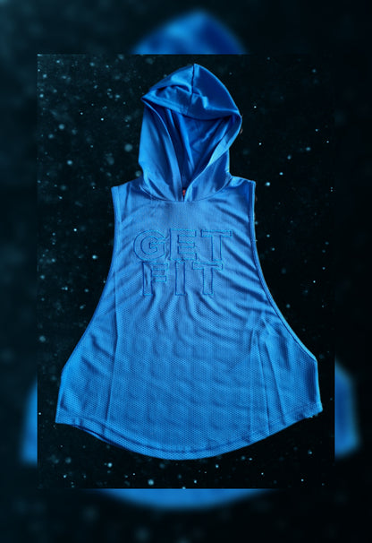Luminous Blue Hooded Sweatshirt
