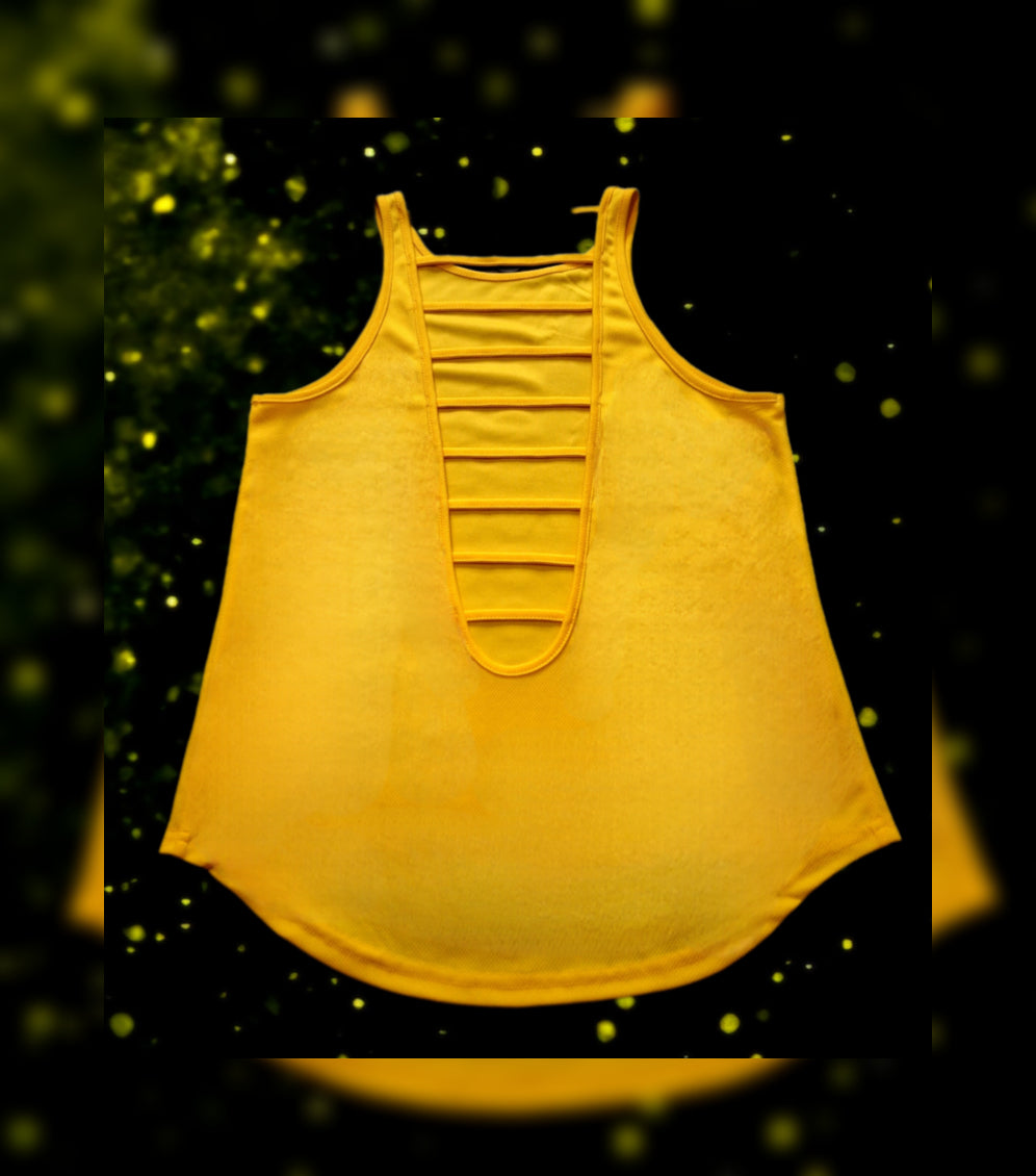 Sunlit Strength Cut-Out- Backless Tank