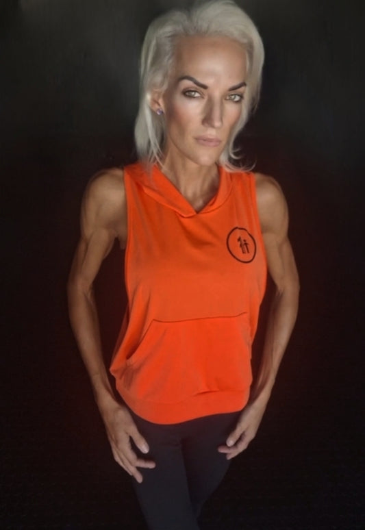 Orange Hooded Tank