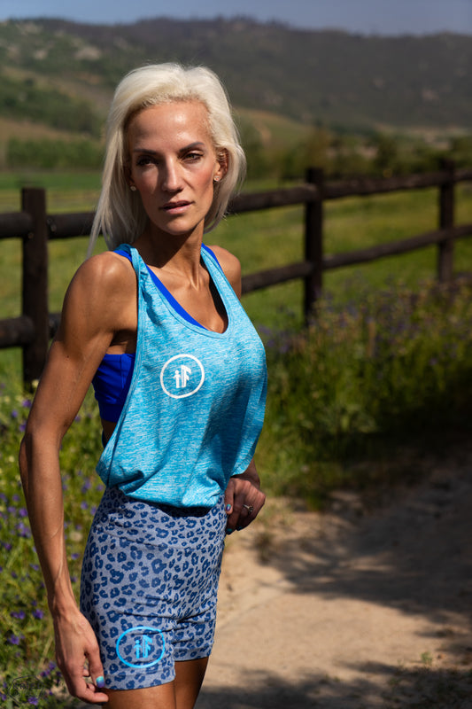 Frosty Blue Backless Tank