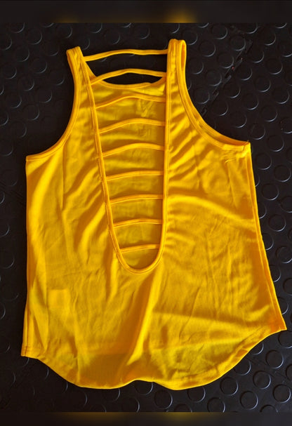 Sunlit Strength Cut-Out- Backless Tank