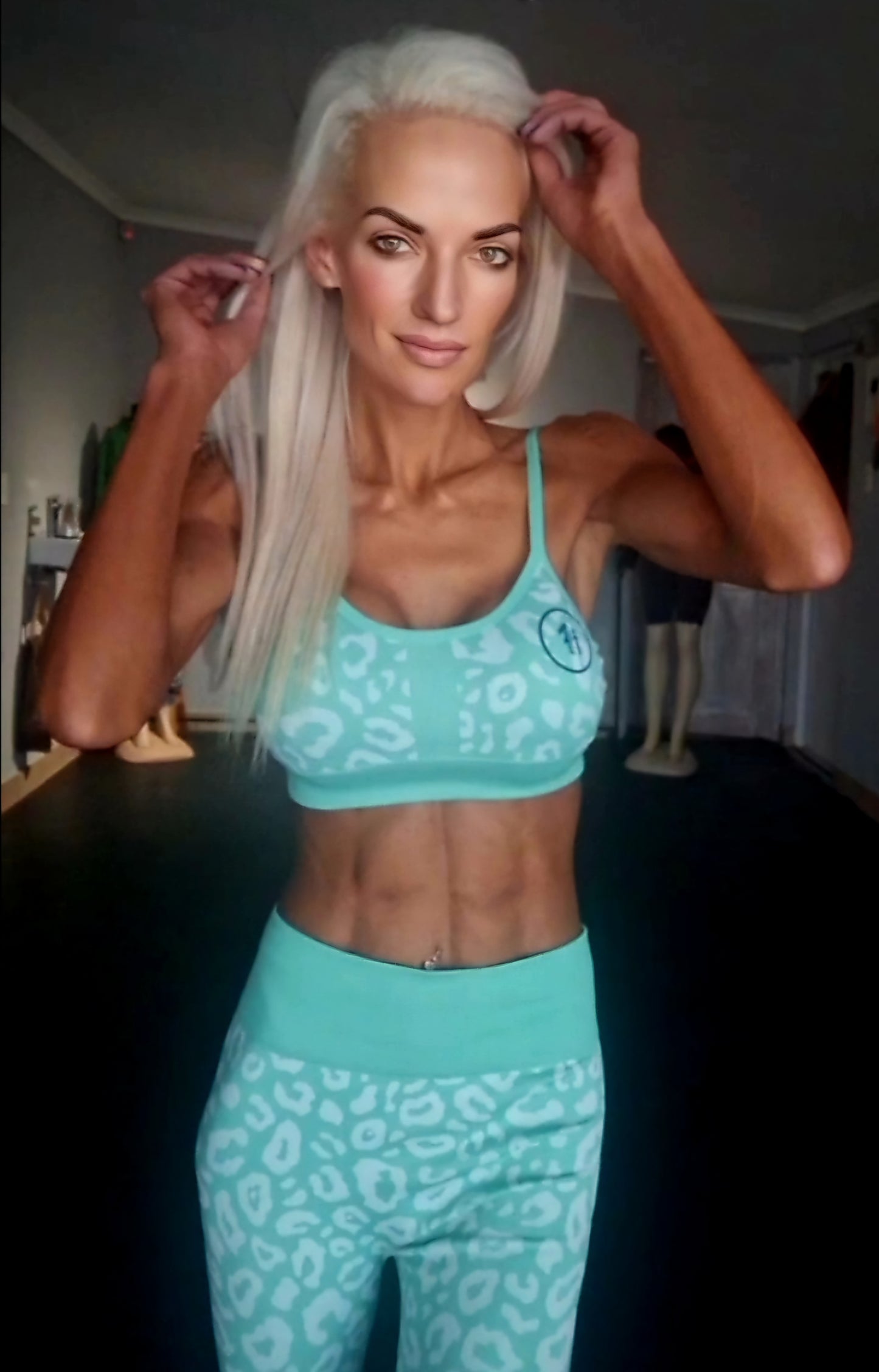 Mint Safari Sports Bra