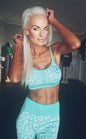 Mint Safari Sports Bra