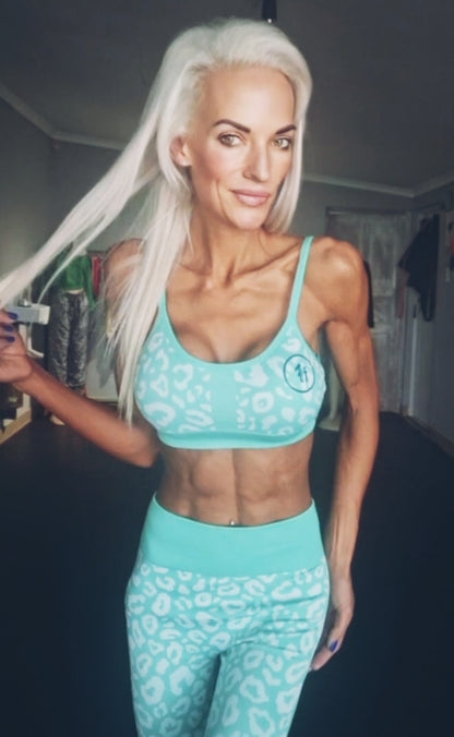 Mint Safari Sports Bra