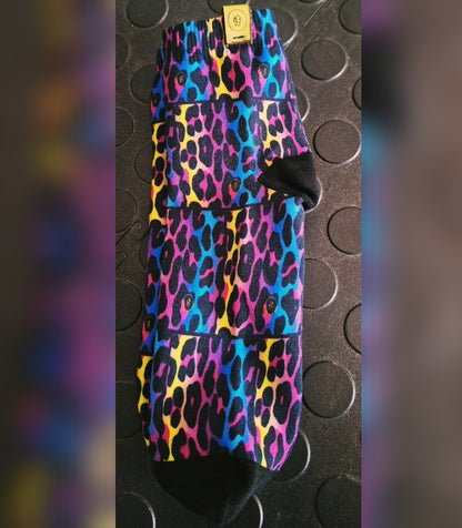 Electric Jungle High Ankle Socks