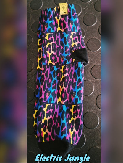 Electric Jungle High Ankle Socks