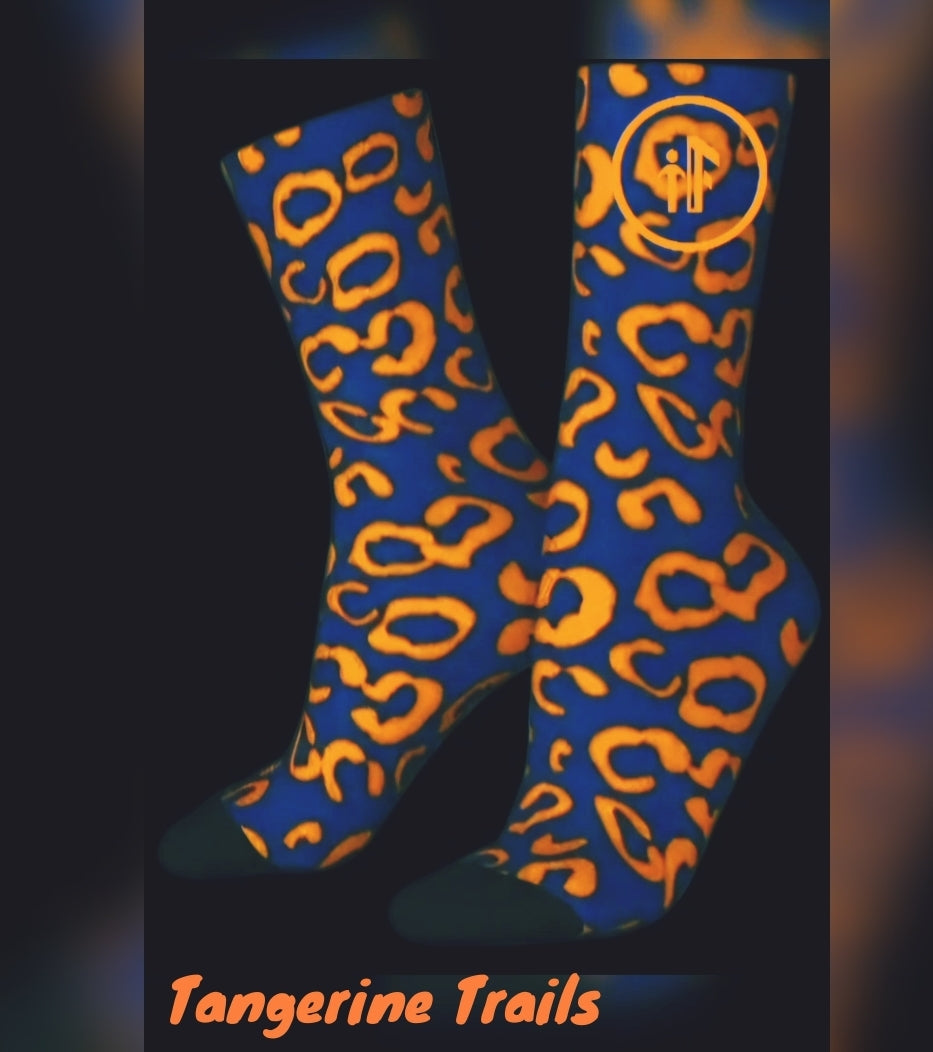 Tangerine Trails Crew Socks