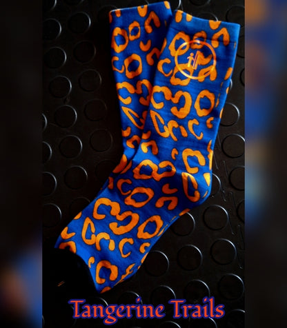 Tangerine Trails Crew Socks