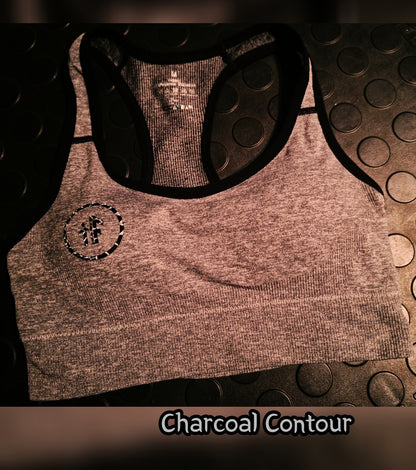 Charcoal Contour Sports Bra