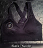 Black Thunder (Cross Back) Sports Bra