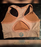 Salmon Silk Sports Bra