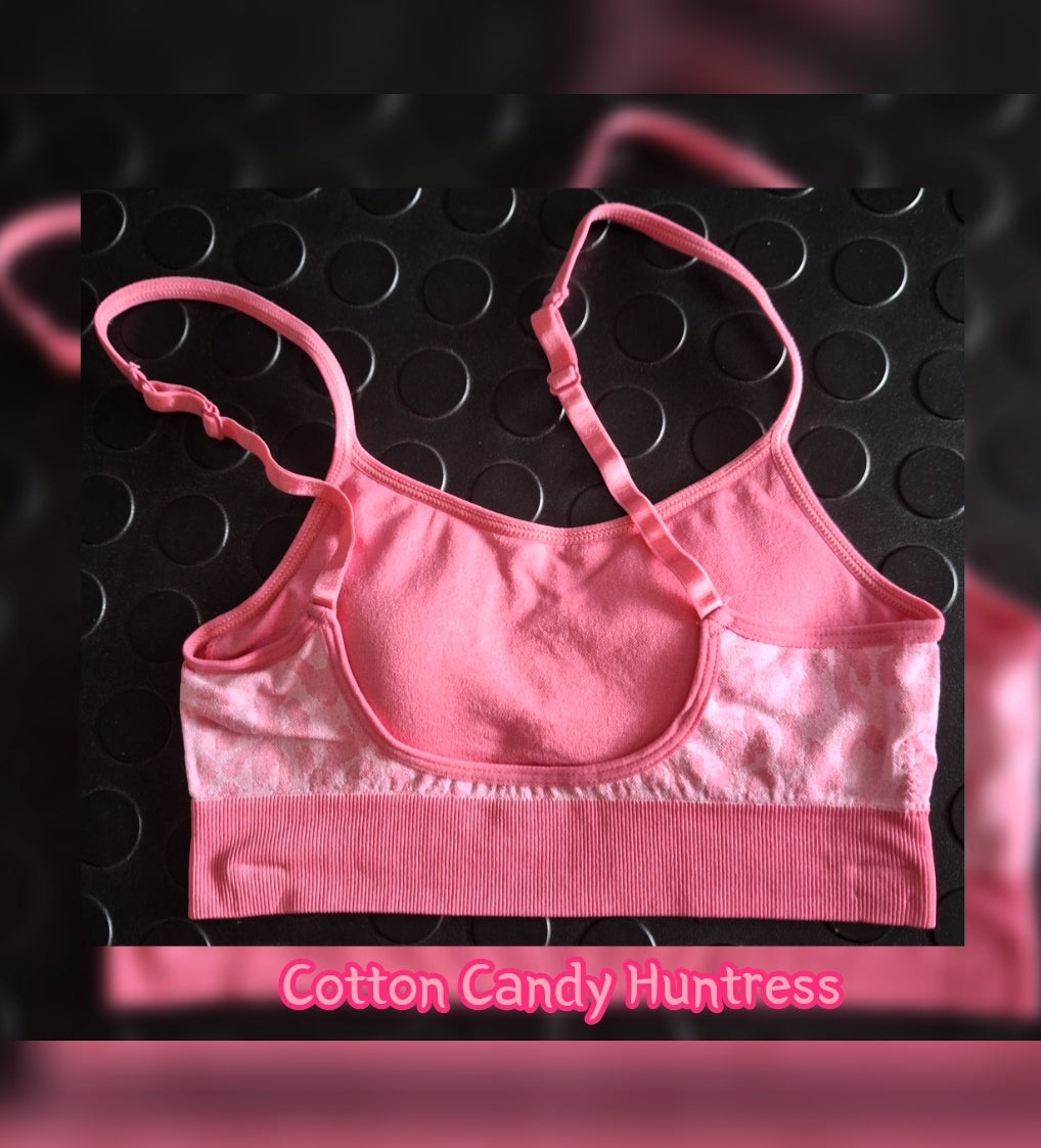 Cotton Candy Huntress Sports Bra