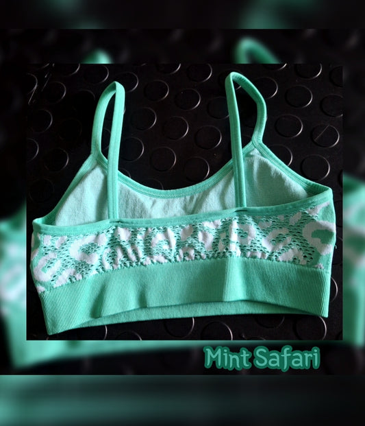 Mint Safari Sports Bra