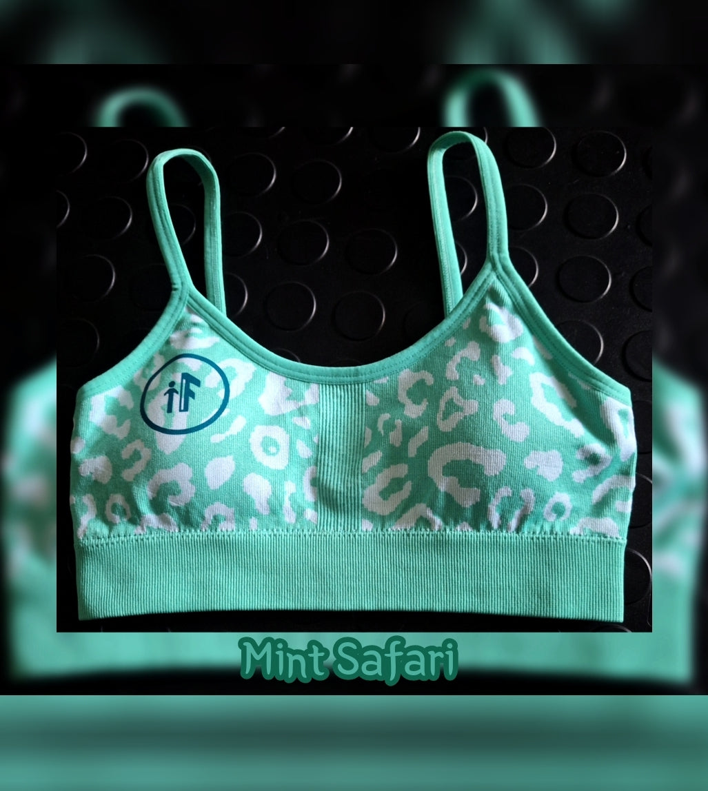 Mint Safari Sports Bra