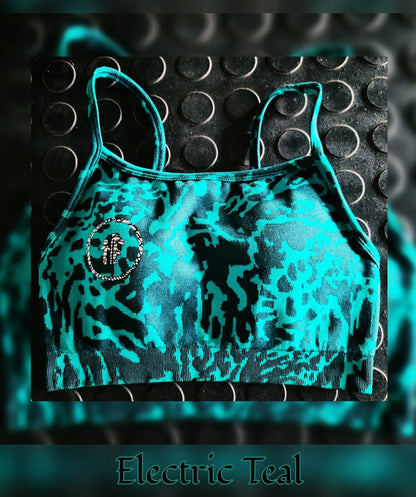 Electric Teal Sports Bra