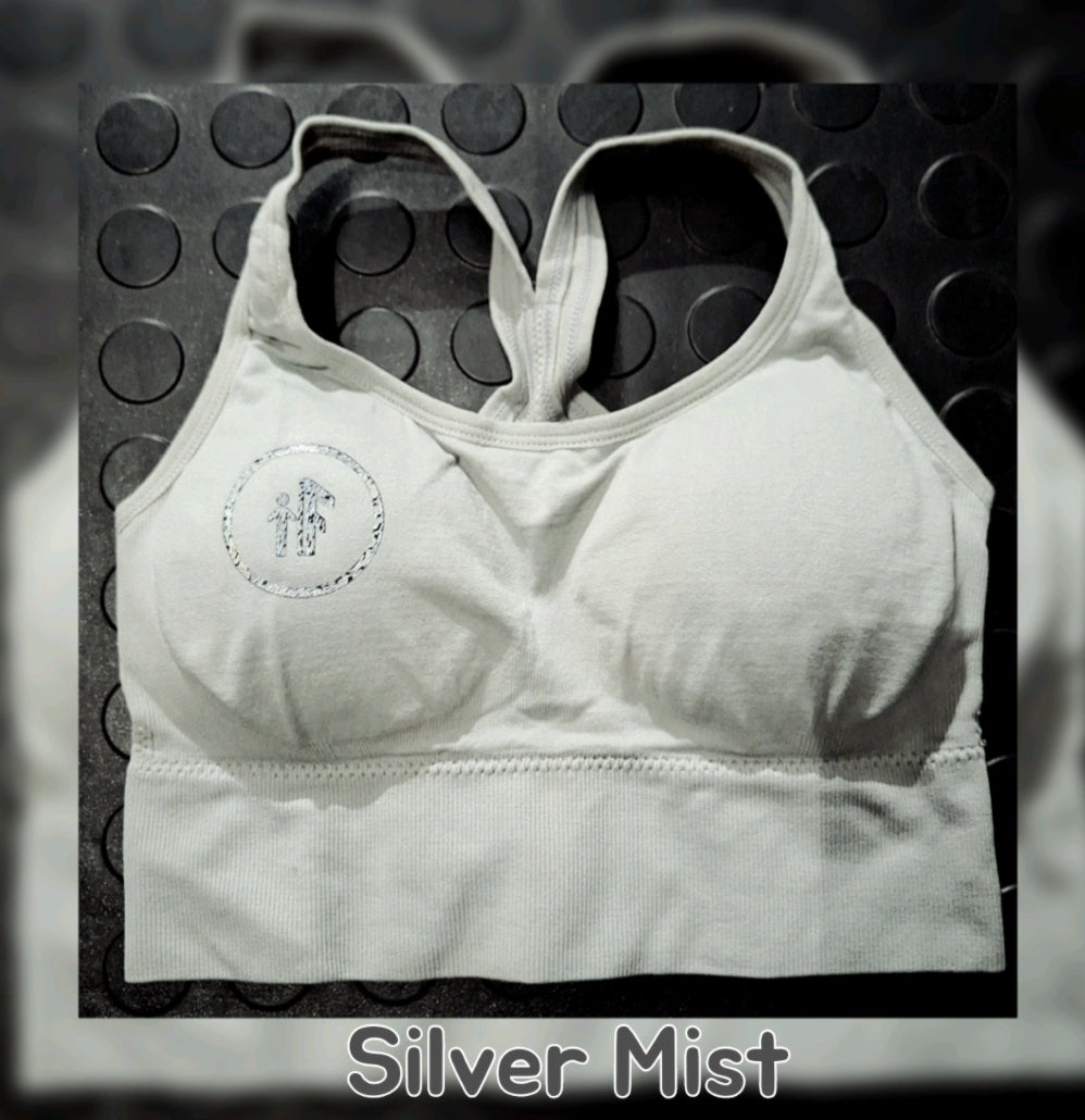 Silver Mist (Hook-and-eye closure) Sports Bra