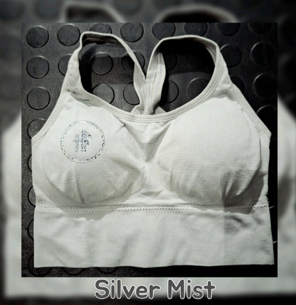Silver Mist (Hook-and-eye closure) Sports Bra