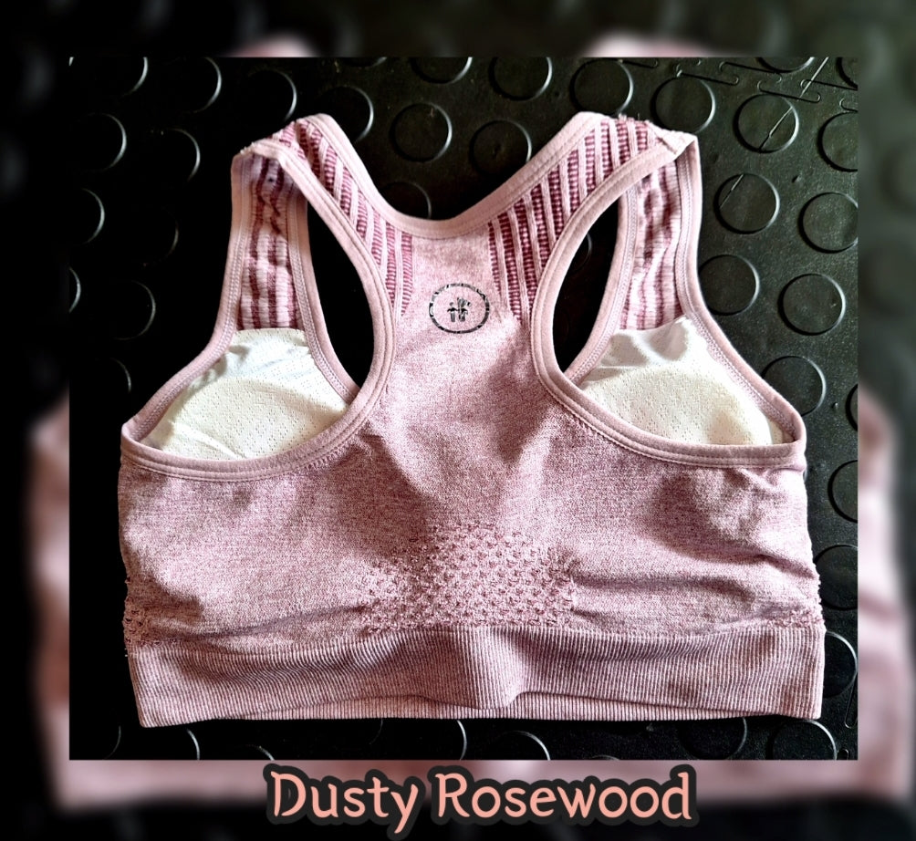 Dusty Rosewood Sports Bra