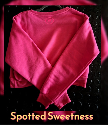 Spotted Sweetness Cropped Sweatshirt