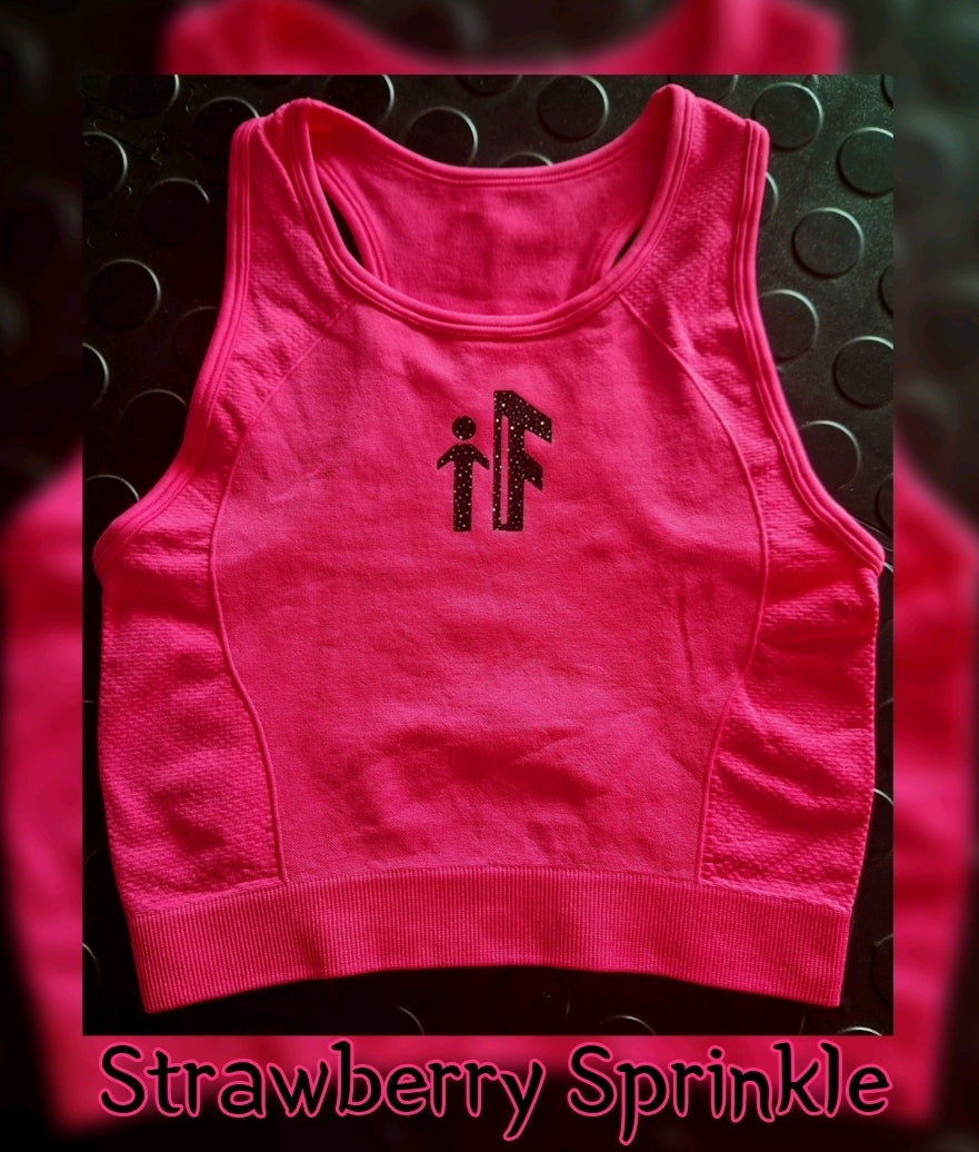 Strawberry Sprinkle Cropped Tank