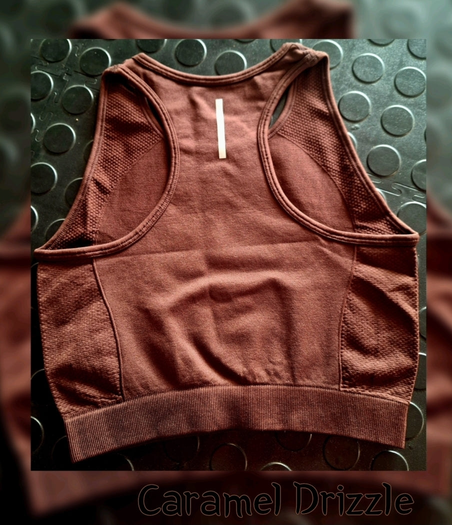 Caramel Drizzle Cropped Tank