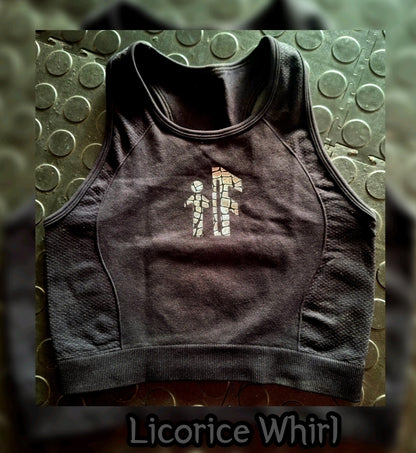 Licorice Whirl Cropped Tank
