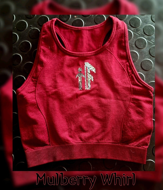Mulberry Whirl Cropped Tank