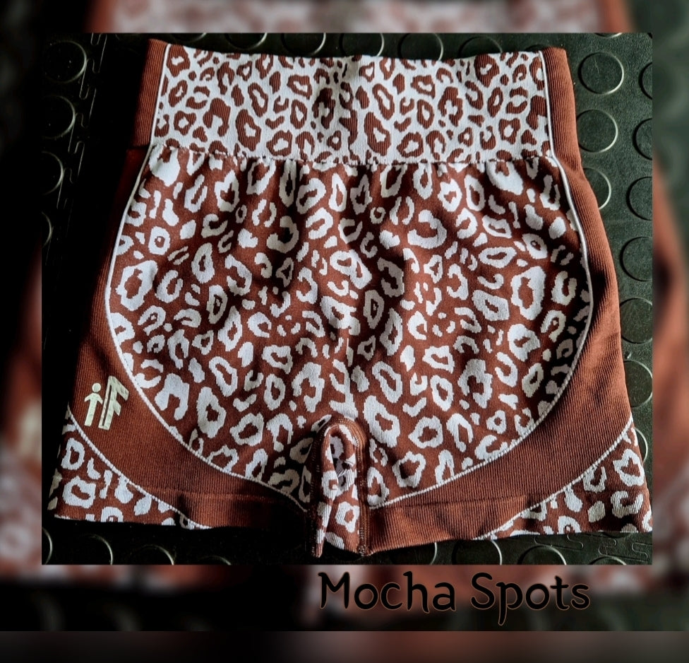 Mocha Spots Short Tight