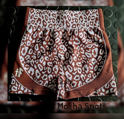 Mocha Spots Short Tight