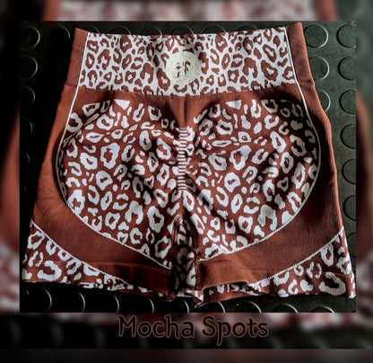 Mocha Spots Short Tight